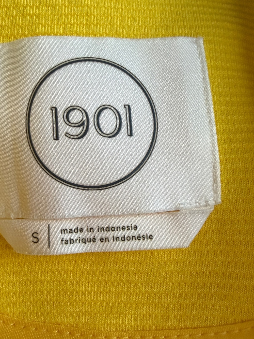1901 Bright Yellow Open-Front Blazer size Small - Picture 3 of 5